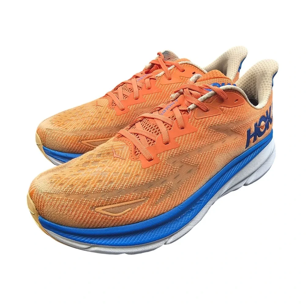 Hoka Clifton 9 Vibrant Orange‎ Impala Men's Size 13 D Running Shoes 1127895 VOIM